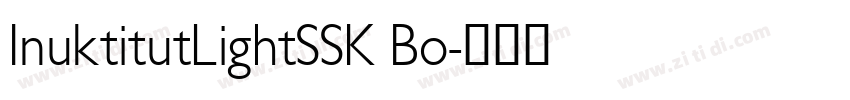 InuktitutLightSSK Bo字体转换